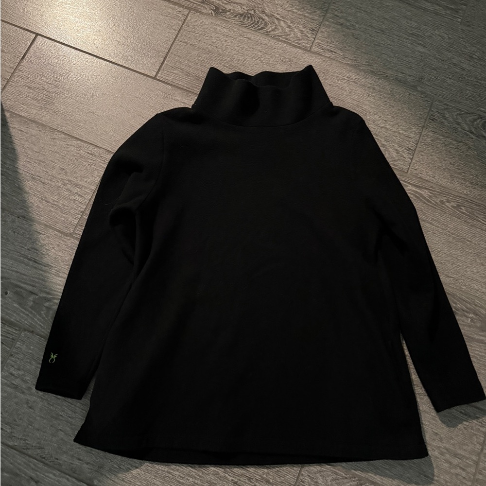 Dudley Stephens Classic Black Turtleneck Sweater